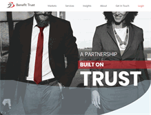 Tablet Screenshot of benefittrust.com
